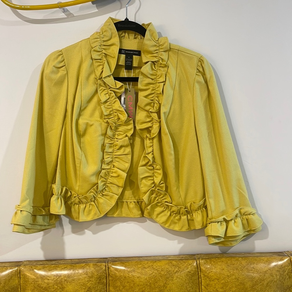 INC - International Concepts Ruffle Blazer